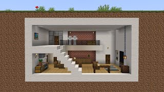 Minecraft  How to build a Modern Underground Base House 2 [upl. by Ninehc]