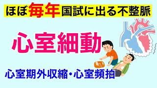 【4分で解説、11分で国試解説】不整脈② 心室細動・心室期外収縮・心室頻拍について解説 [upl. by Ettelliw]