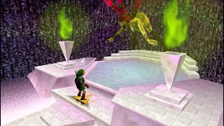 Ocarina of Time Music  quotGreat Fairy Fountainquot with Rain For Sleeping Studying etc [upl. by Rotow]