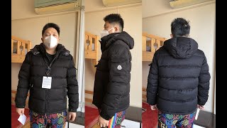 Moncler Montgenevre Short Down Jacket Black Review  Try On [upl. by Wrdna]