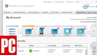 McAfee LiveSafe 2015 Review [upl. by Heywood]