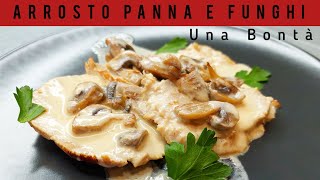 Hai OSPITI Arrosto di Vitello con Funghi champignon e Panna da Leccarsi i Baffi 😋 [upl. by Yenaj]