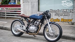 HONDA TMX 150 SUPREMO “Cafe Racer”  La Garahe Motorcycles Classic Custom MC [upl. by Veda512]