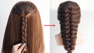 Attractive hairstyle for long hair girls  new unique hairstyle  long hair style [upl. by Reine]