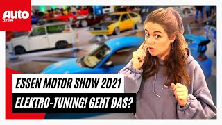 Essen Motor Show 2021 ElektroautoTuning – geht das  AUTO ZEITUNG [upl. by Nutsud942]