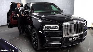 2022 NEW Rolls Royce Cullinan ARMORED  Klassen BUNKER Black FULL Review Interior Exterior [upl. by Elicec136]