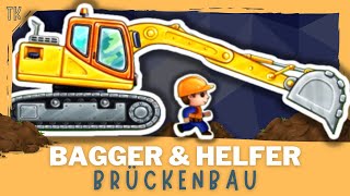 Bagger amp Baufahrzeuge ⭐ Wir bauen eine Brücke  Kindervideos  Kinderfilme  telekids [upl. by Ardnossak]