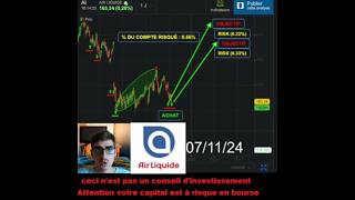 Achat dactions AIRLIQUIDE 7 TraderTrading [upl. by Jemma]