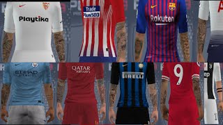 SUPERPACK DE TATUAJES🎏💐 PARA PES 2019 PPSSPP🎮🎮 [upl. by Yrannav582]