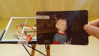 Holding Jeffreys Photo Underneath a 🏀 Basketball Hoop in the Gymnasium During Prayias Girl Scout T [upl. by Urbanus]