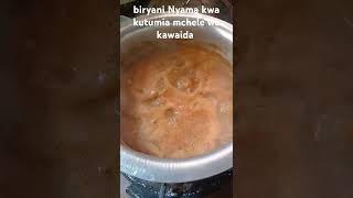 Biryani nyama kwa kutumia mchele wa kawaida ♥️😌 [upl. by Nyvrem]