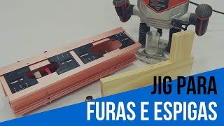 Jig para furas e espigas com tupia da General Tools [upl. by Baily]