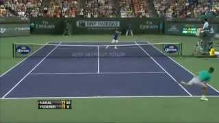 Nadal vs Federer HD Indian Wells 2013 Highlights [upl. by Eileek]