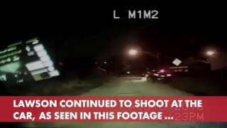 Bullets bounce off cops windshield during highspeed chase [upl. by Otreblide33]