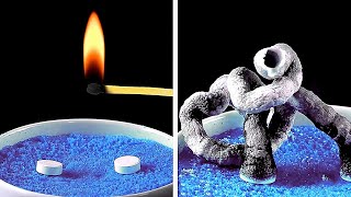 SATISFYING EASY SCIENCE EXPERIMENTS to do at home BY 5minute MAGIC [upl. by Jaquith886]