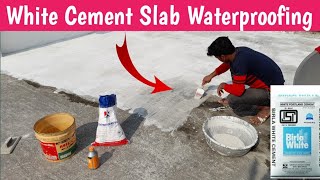 White Cement Waterproofing  Waterproofing Karne ka Sahi Tarika [upl. by Eidac37]