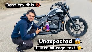 Jawa 42 bobber black mirror॥ 1 liter mileage test 🤔 unexpected 😱automobile jawa bikelover [upl. by Rimidalb66]