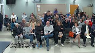 East Granby Land Sale Public Hearing  111324 [upl. by Balling741]