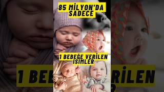 85 Milyonda Sadece 1 Bebeğe Verilen İsimler [upl. by Khalil792]