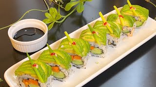 Easy Vegetarian Sushi at Home Anyone Can Do It [upl. by Domenech279]