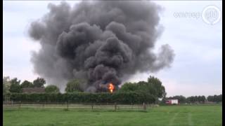 Brand verwoest schuur in Didam [upl. by Tav]