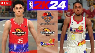 PBA Season 49th Governors Cup  Phoenix Fuel Master vs Rain or Shine Elasto Painter  NBA 2K24 [upl. by Bogart406]