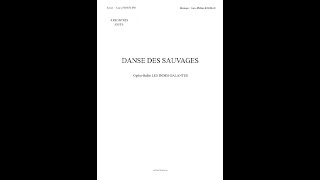 DANSE DES SAUVAGES  OPERA BALLET LES INDES GALALNTES  4 REGISTRES NOTES JOUEES [upl. by Dlanar453]