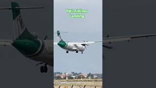 Yeti Airlines Landingtribhuvaninternationalairport subscribe aviation nepal [upl. by Nosnah]