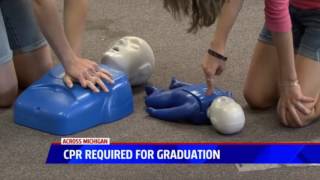 CPR Required for Graduation in Michigan featuring ProTrainings  Fox 17 [upl. by Analaj305]