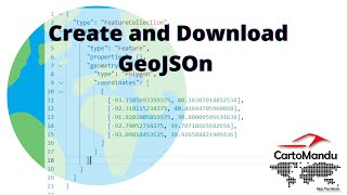 Web mapping Create and download GeoJSON from map  Tutorial 11  Leaflet  JS  WebGIS [upl. by Ravo323]