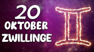 ES KOMMT EINE KONVERSATION DIE ALLES ÄNDERN WIRD😍 ZWILLINGE ♊ HEUTE 20 Oktober 2024 [upl. by Louella]