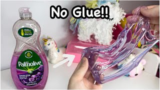 ONLY Dish Soap and Salt Slime  No Glue Dish Soap Slime  How to make Dish Soap Slime [upl. by Korie]