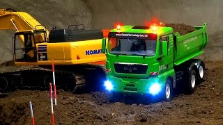 Stunning RC Truck Action Great ConstructionSite RC Excavator RC Dozer Rc Truck Ehingen [upl. by Hildie328]