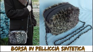 BORSA IN PELLICCIA SINTETICA NUNZIA VALENTI [upl. by Oesile]