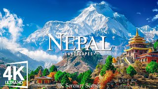 Nepal 4K  The Majestic Himalayas and Rich Cultural Heritage of the Mountain Kingdom [upl. by Brooking]