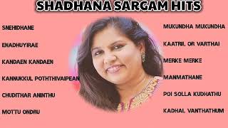 Sadhana Sargam Tamil Hits  All Time Favourite  Sadhana Sargam Tamil Songs Collection  Jukebox [upl. by Airtened643]