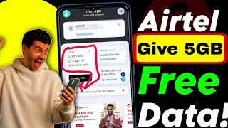 Airtel FREE Data Tricks  How To Get Free Data On Airtel Thanks App  Airtel Coupon Code 2024 [upl. by Crissie]