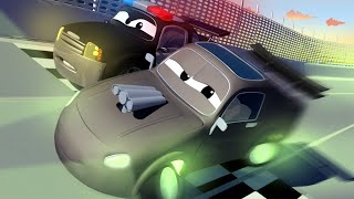 Autohlídka ve Městě Aut 🚓 Cizí auto zaparkovalo na hřišti Město Aut Animáky o autech pro děti [upl. by Oribel]