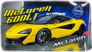 McLaren 600LT Sicilian Yellow 76082 •AutoArt• 118 [upl. by Sakiv]