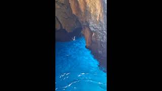 GROTTA AZZURRA Marina di CamerotaLentiscosa tutto il blu del CILENTO [upl. by Laurita930]