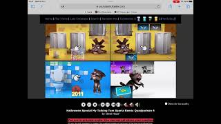 Halloween Special My Talking Tom Sparta Remix Quadparison 4 [upl. by Lindi645]