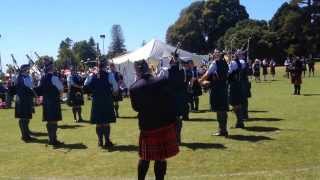 NSW Police Pipe Band  Tauranga 2014 [upl. by Coralyn]