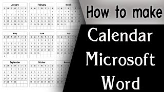 MS Word Tutorial Microsoft Word Calendar 2020 Calendar Design Ideas Word Monthly Calendar 2020 [upl. by Levesque]