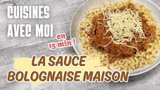 CUISINE AVEC MOI UNE RECETTE SAINE ET RAPIDE LA SAUCE BOLOGNAISE MAISON [upl. by Eedahs743]