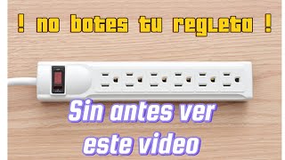 No botes tu regleta sin ver este videoreparar diy reutiliza electrical electricidad electric [upl. by Etnwahs]