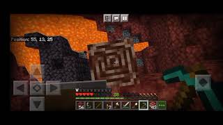 minecraft netherite mining luck 100 [upl. by Ainadi]