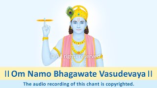 Shri Krishna Mantra Chant – Om Namo Bhagawate Vasudevaya – for spiritual growth and positivity [upl. by Intyre27]