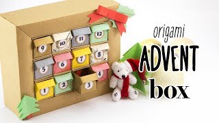 DIY Origami Advent Calendar Box Tutorial  Paper Kawaii [upl. by Eniliuqcaj536]