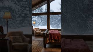 Winter Wonderland Cozy Cabin Tour In A Snowstorm [upl. by Sherline899]