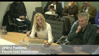 Bezuinigingen kaasschaaf of kettingzaag  Jelena Postuma FVD [upl. by Llertnauq]